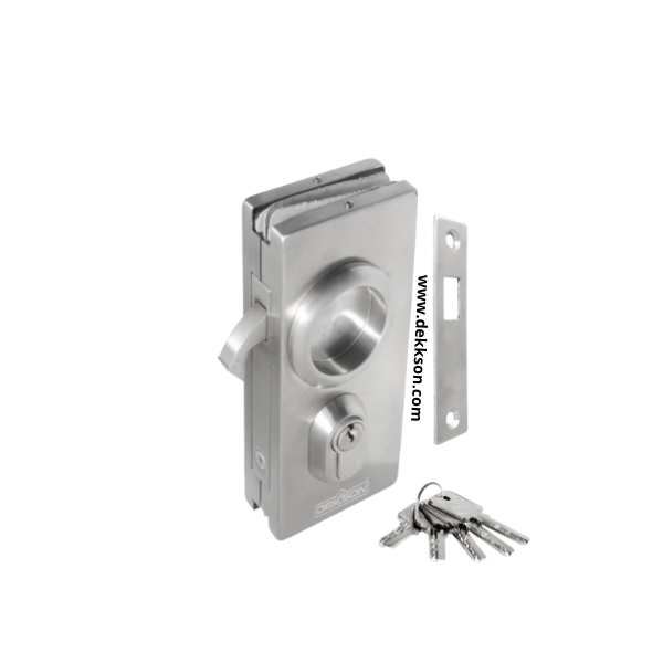 GLASS LOCK SGL 8656 (GW) SSS | Dekkson | Door handle & closer, floor ...